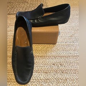 Black Leather Loafers